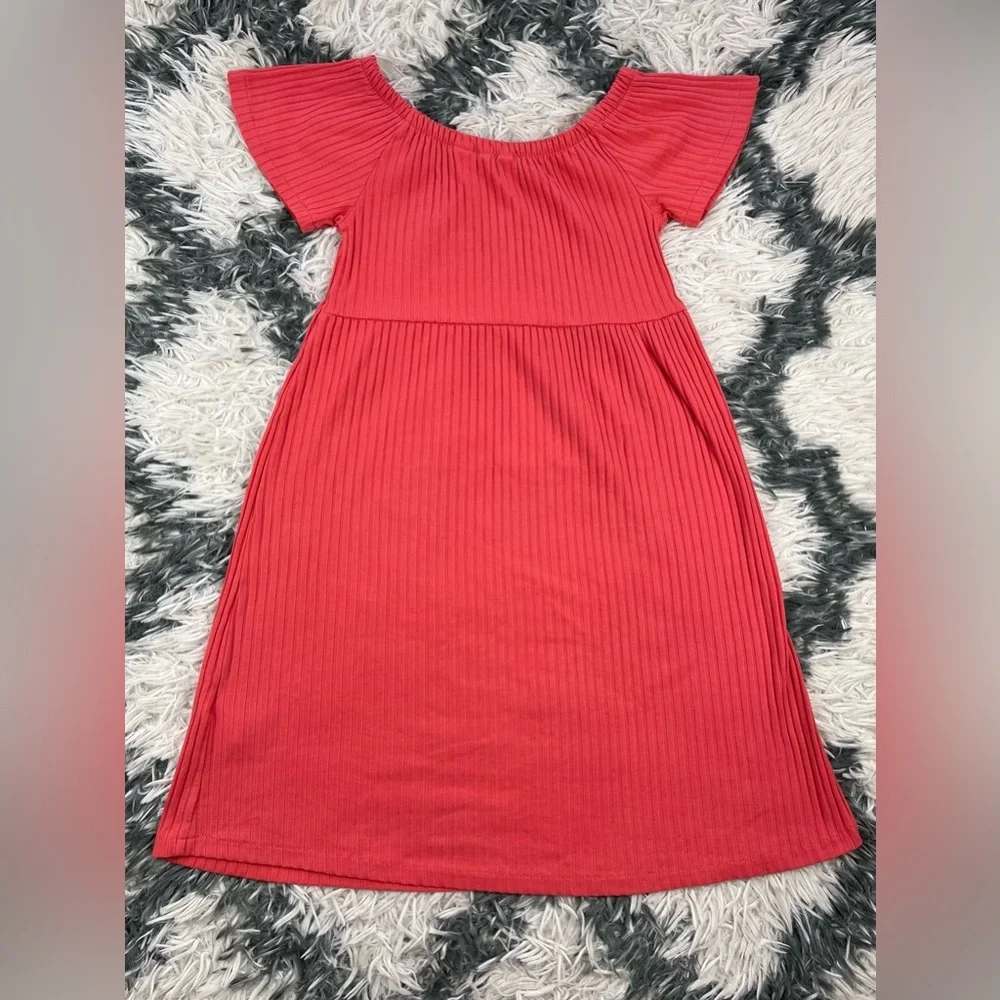 Roxy Girl Coral Short Sleeve Dress Size Large